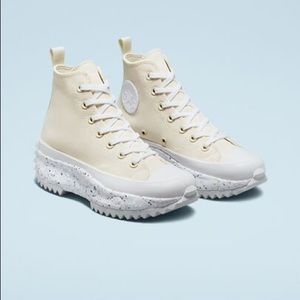 Converse Run Star Hike Crater Foam High Top Egret Womens 11/11.5, mens 9.5 EU43